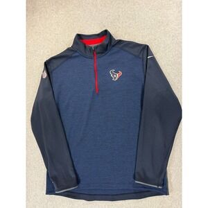 Houston Texans Nike On Field 1/4 Zip Sideline Pullover‎ (Men's XL) Blue
